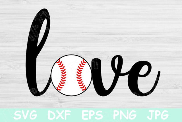 Love Baseball Svg Designs, Baseball Shirt Svg Cut Files, Baseball Love Svg Files for Cricut, Baseball Mama Svg Dxf, Baseball Mom Svg Vector SVG TiffsCraftyCreations 