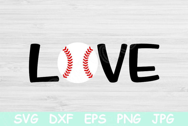 Love Baseball Svg Designs, Baseball Shirt Svg Cut Files, Baseball Love Svg Files for Cricut, Baseball Mama Svg Dxf, Baseball Mom Svg Vector SVG TiffsCraftyCreations 