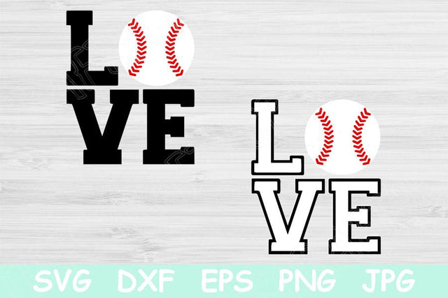 Love Baseball Svg Designs, Baseball Shirt Svg Cut Files, Baseball Love Svg Files for Cricut, Baseball Mama Svg Dxf, Baseball Mom Svg Vector SVG TiffsCraftyCreations 