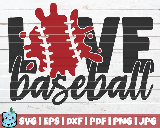 Love Baseball SVG MintyMarshmallows 