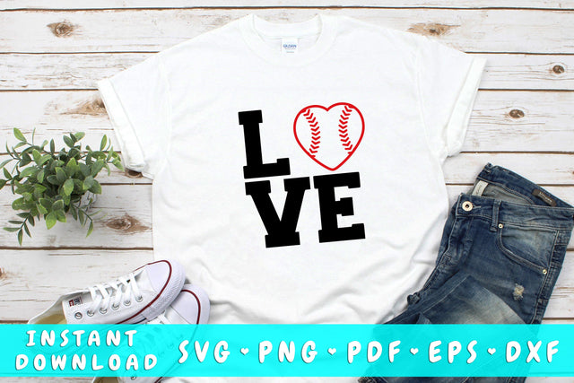 Love Baseball SVG SVG HappyDesignStudio 