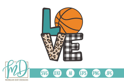 Love Basketball SVG Morgan Day Designs 