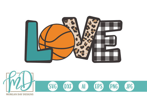 Love Basketball SVG Morgan Day Designs 