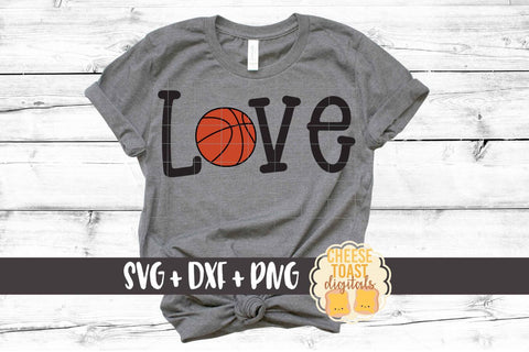 Love - Basketball SVG PNG DXF Cut Files SVG Cheese Toast Digitals 
