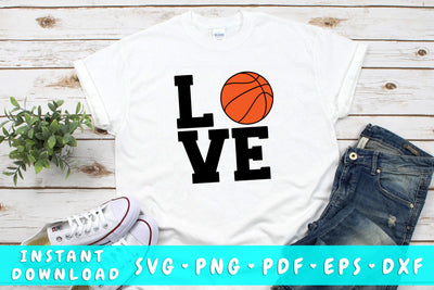 Love Basketball SVG SVG HappyDesignStudio 
