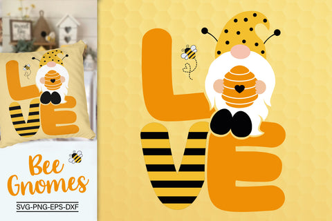 Love Bee Gnome Svg, Bee Gnomes Svg, Bees Svg SVG SvgMonkeys 
