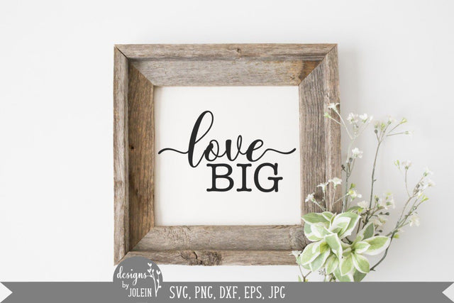 Love Big SVG Designs by Jolein 