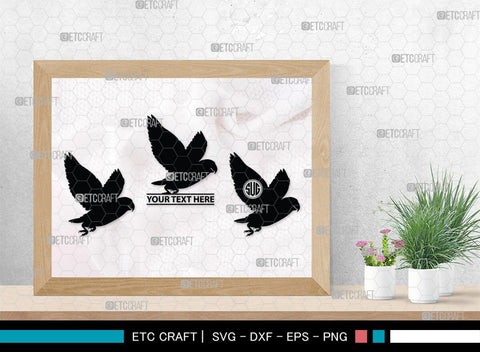 Love Bird Monogram, Love Bird Silhouette, Love Birds SVG, Bird Svg, Swallow Bird Svg, Chickadee Bird Svg, Pet Svg, SB00291 SVG ETC Craft 