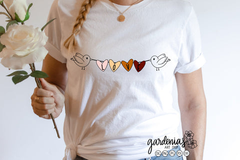 Love Birds Banner SVG Gardenias Art Shop 