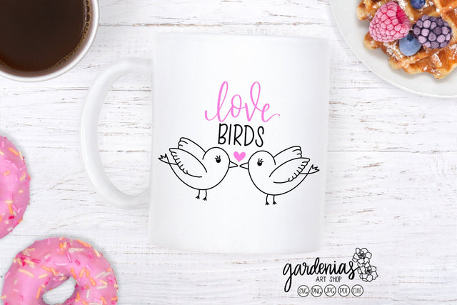 Love Birds Kissing SVG Gardenias Art Shop 