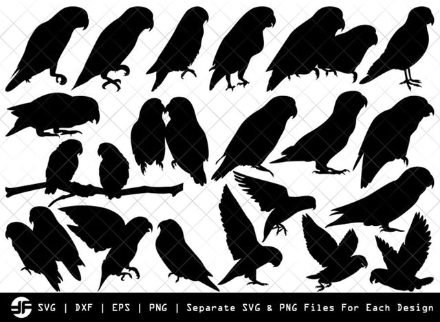 Love Birds SVG | Bird Silhouette Bundle | SVG Cut File SVG ETC Craft 
