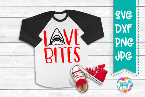 Love Bites - Shark Valentine Svg SVG Twiggy Smalls Crafts 