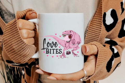 Love Bites T-Rex Valentine PNG Sublimation Jagonath Roy 