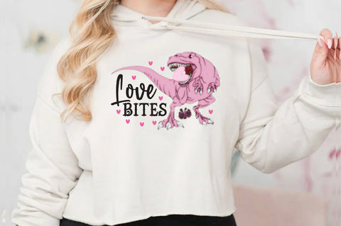 Love Bites T-Rex Valentine PNG Sublimation Jagonath Roy 