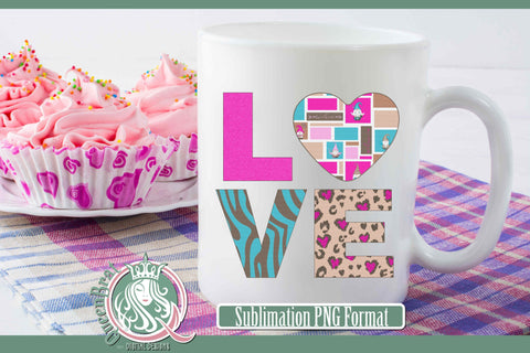Love Block Sublimation Sublimation QueenBrat Digital Designs 