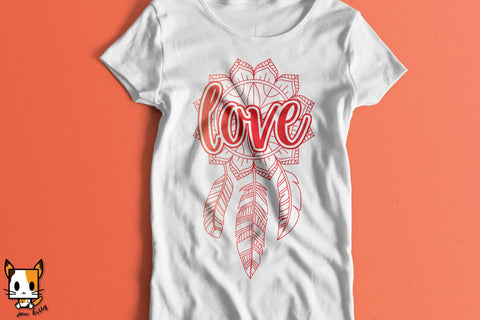 Love Boho Dreamcatcher | Mandala SVG SVG Zen Kitty 