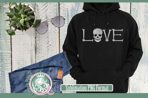 LOVE Bones Sublimation Sublimation QueenBrat Digital Designs 