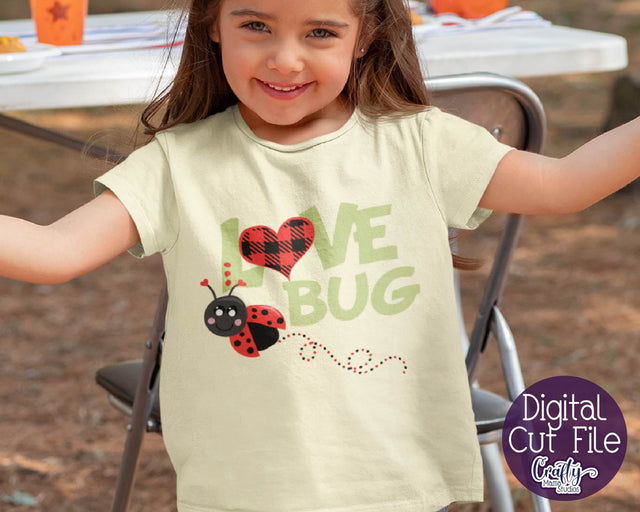 Love Bug - Buffalo Plaid Svg SVG Crafty Mama Studios 