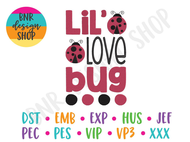 Love Bug Machine Embroidery Design Embroidery/Applique BNRDesignShop 