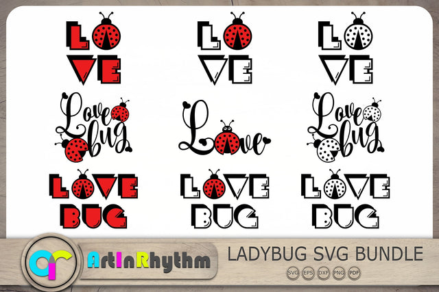Love Bug Svg, Ladybug Svg, Love Svg, Valentines Day Svg SVG Artinrhythm shop 