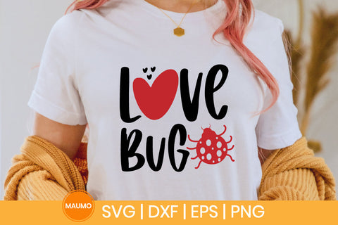 Love bug valentine svg quote SVG Maumo Designs 