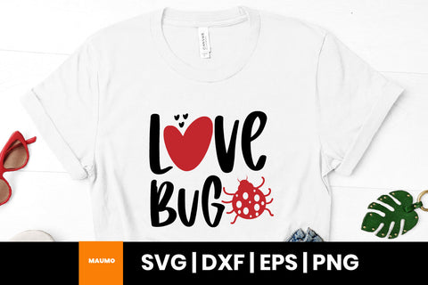 Love bug valentine svg quote SVG Maumo Designs 