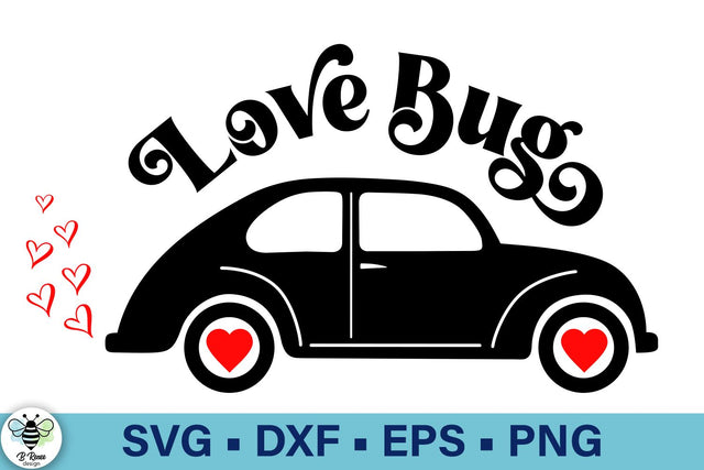 Love Bug Valentine's Day SVG SVG B Renee Design 