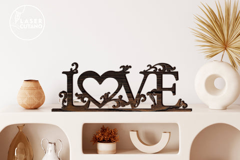 LOVE BUNDLE Laser Cut File SET OF 3 Valentines Multilayer Laser Cut Design, Multilayer Laser Cut Files, Mandala, Round Sign SVG, 3D Designs, Mini Design Bundles SVG LaserCutano 