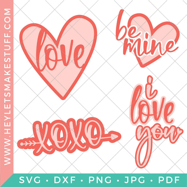 Love Bundle SVG Hey Let's Make Stuff 
