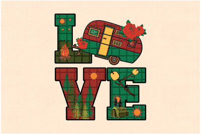 Love Camping Sublimation Sublimation Jagonath Roy 