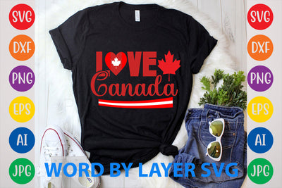 Love Canada, Canada Day SVG Design SVG Rafiqul20606 
