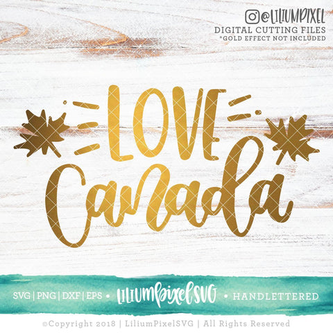 Love Canada SVG Lilium Pixel SVG 