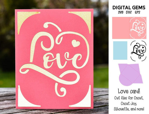 Love card design SVG Digital Gems 
