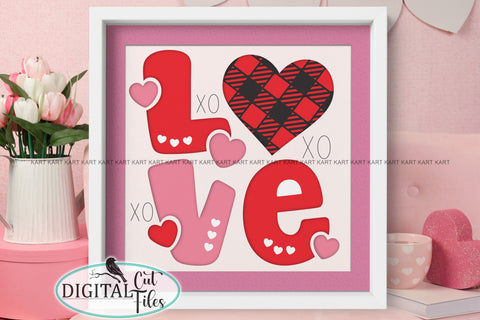 Love card Shadow box svg Cricut SVG kartcreationii 