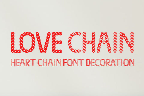 Love chain Font Sulthan studio 