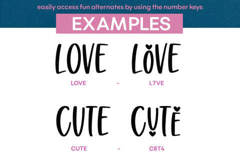 Love Charm - Cute Handwritten Font Font KA Designs 