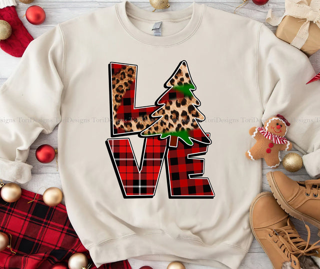 Love Christmas PNG Sublimation Design Sublimation ToriDesigns 