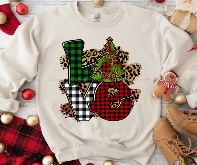 Love Christmas PNG Sublimation Design Sublimation ToriDesigns 