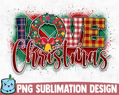 Love Christmas Sublimation Design Sublimation MintyMarshmallows 