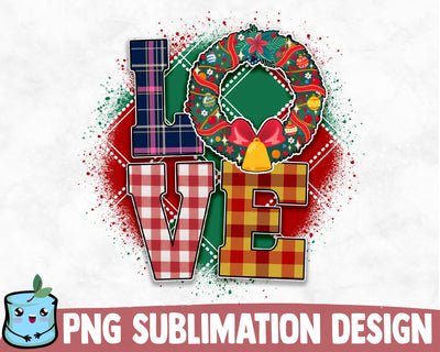 Love Christmas Sublimation Design Sublimation MintyMarshmallows 