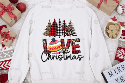 Love Christmas Sublimation Design Sublimation Regulrcrative 