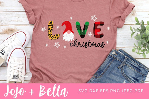 Love Christmas SVG, Gnome Svg, Kid’s Christmas Shirt Svg, Funny Christmas Quotes SVG, Christmas Gift png, Christmas Sign DXF, Christmas Svgs, Christmas Shirt Svg SVG Jojo&Bella 