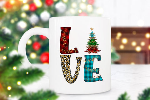 Love Christmas Tree Sublimation I Holiday Sublimation Ideas Sublimation Happy Printables Club 