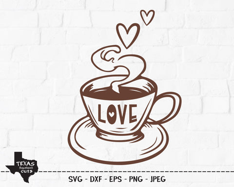 Love Coffee | Kitchen SVG SVG Texas Southern Cuts 