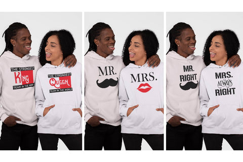 Love Couple Matching T Shirt Quotes SVG Bundle, Funny Valentines Day Tee Gifts SVG Paper Switch 