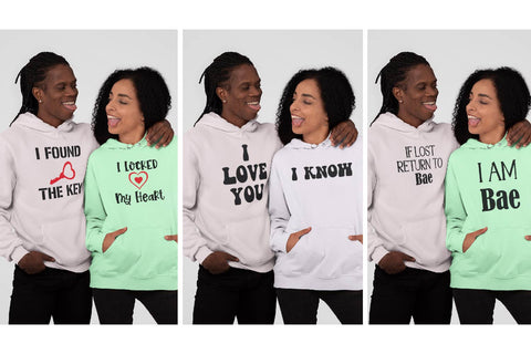 Love Couple Matching T Shirt Quotes SVG Bundle, Funny Valentines Day Tee Gifts SVG Paper Switch 