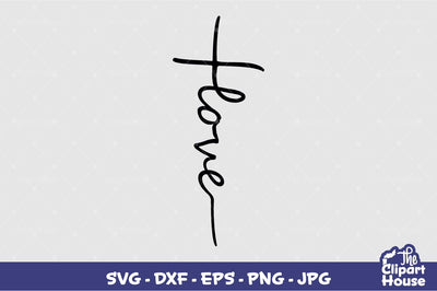 Love Cross SVG The Clipart House 