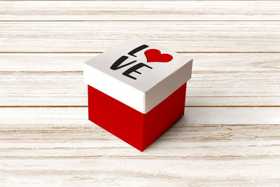 Love Cube Box With Lid SVG 3D Paper Risa Rocks It 
