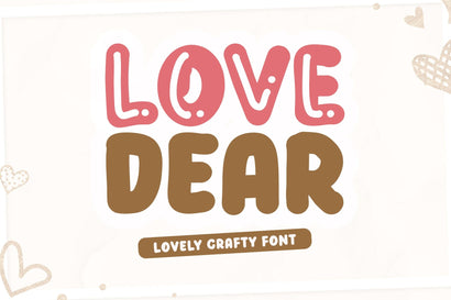 Love Dear Font Afandi Studio 