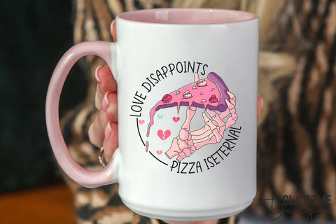 Love Disappoints Pizza Is Eternal PNG Sublimation Owlsome.Designs 